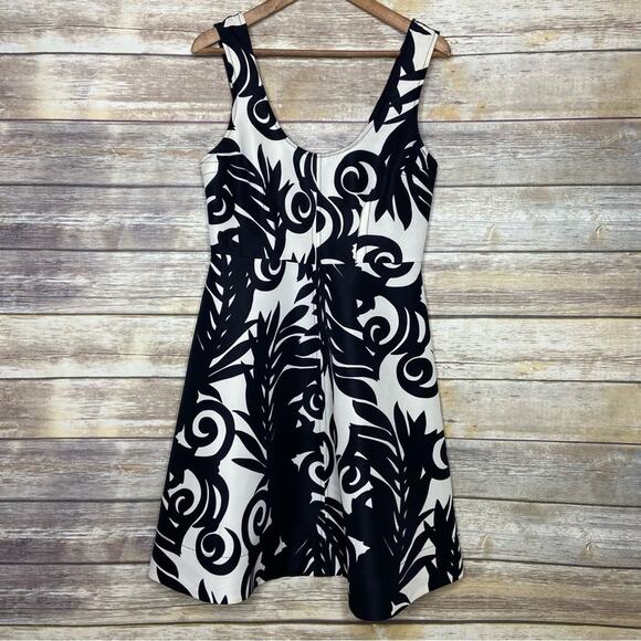 Plenty By Tracy Reese fit and flare leaf Mona Dress size 8 - Picture 2 of 6